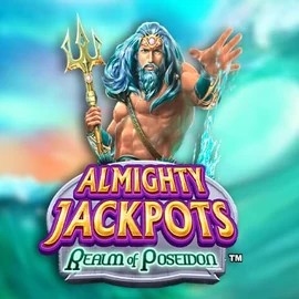 Almighty Jackpots – Realm of Poseidon game by Novomatic – logo hosted on DynaBet Casino