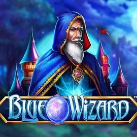 Blue Wizard slot visual from Quickspin available on dynabetcasino.eu