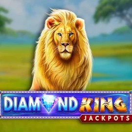Diamond King Jackpots logo by SpinPlay Games at DynaBet Casino