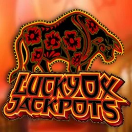 Lucky Ox Jackpots slot logo by Rival at DynaBet Casino