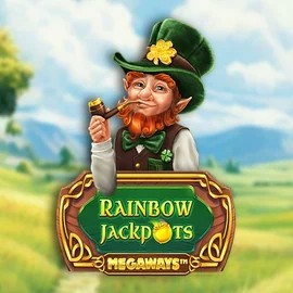 Rainbow Jackpots Megaways logo by Red Tiger Gaming at DynaBet Casino