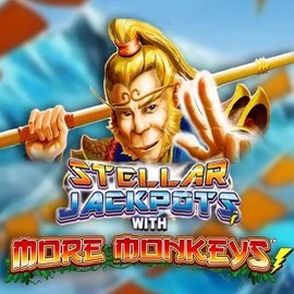 Stellar Jackpots with More Monkeys slot icon by Lightning Box Game, available at DynaBet Casino