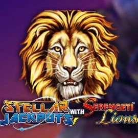 Stellar Jackpots with Serengeti Lions by Lightning Box Game, showcased at dynabetcasino.eu – game logo